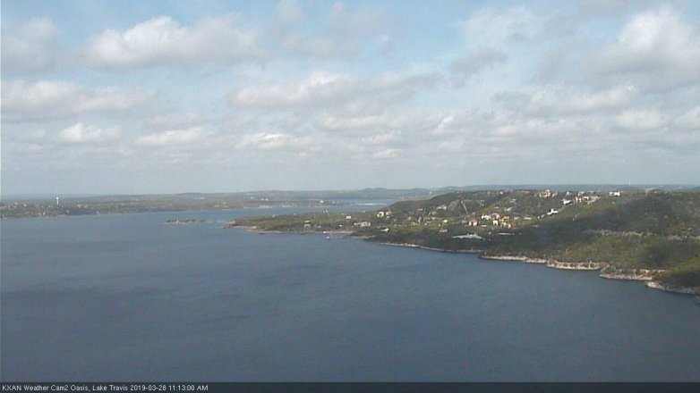 Lake Travis webcam, March 28, 2019 10:15 AM CT