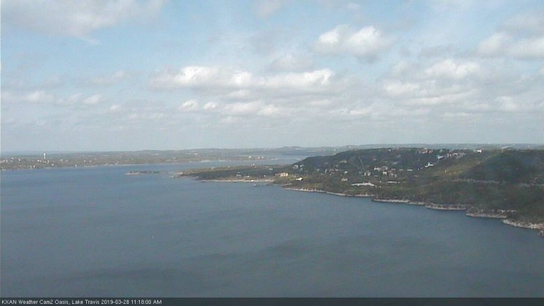 Lake Travis webcam, March 28, 2019 10:20 AM CT