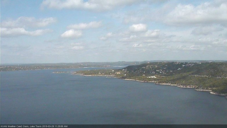 Lake Travis webcam, March 28, 2019 10:30 AM CT