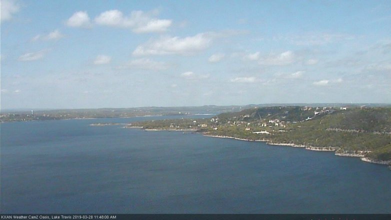 Lake Travis webcam, March 28, 2019 10:50 AM CT