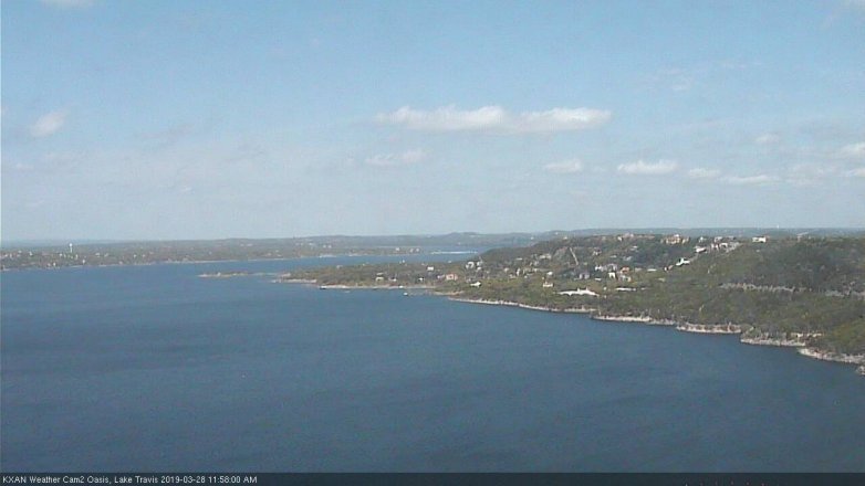 Lake Travis webcam, March 28, 2019 11:00 AM CT