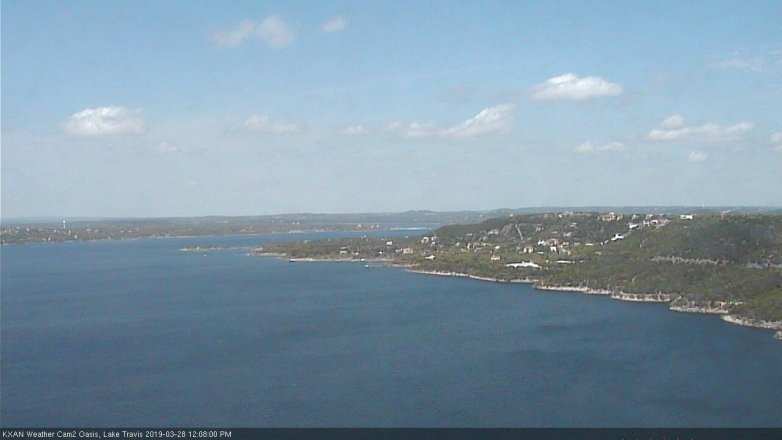 Lake Travis webcam, March 28, 2019 11:10 AM CT