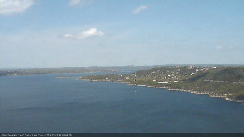 Lake Travis webcam, March 28, 2019 11:25 AM CT