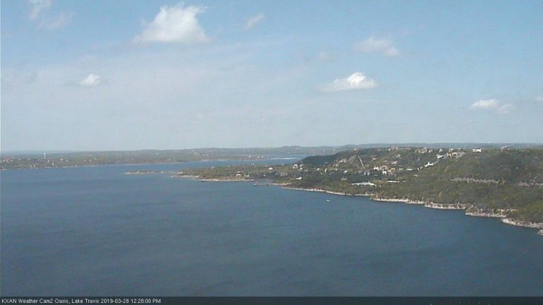 Lake Travis webcam, March 28, 2019 11:30 AM CT
