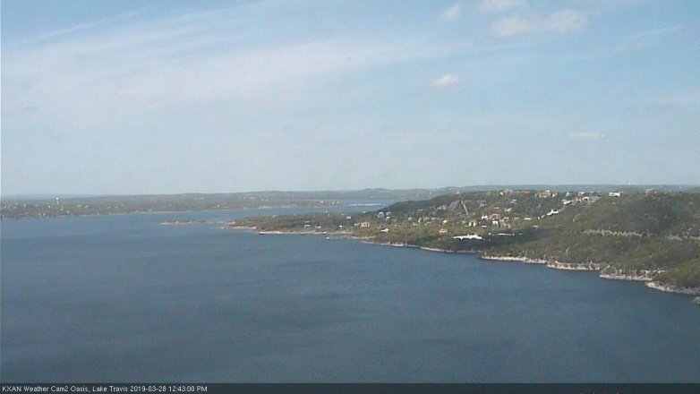 Lake Travis webcam, March 28, 2019 11:45 AM CT