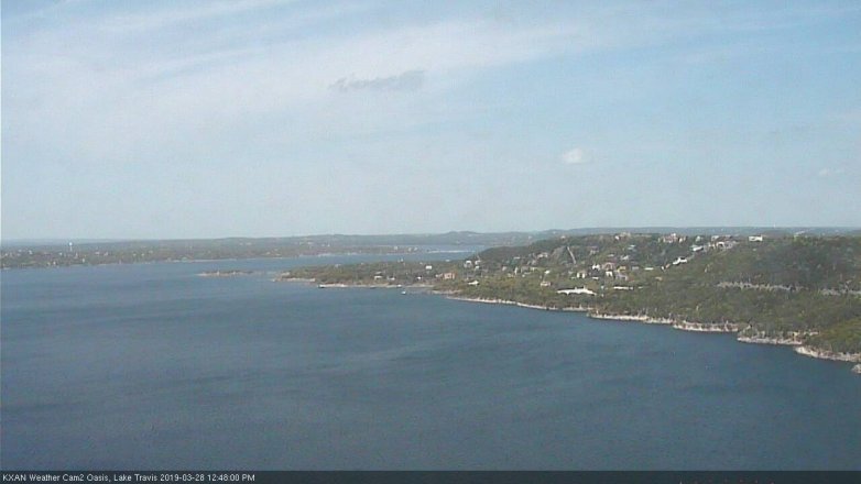 Lake Travis webcam, March 28, 2019 11:50 AM CT