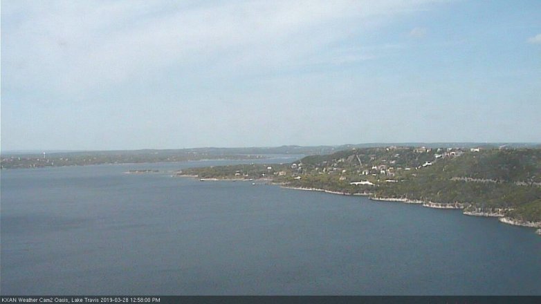 Lake Travis webcam, March 28, 2019 12:00 PM CT