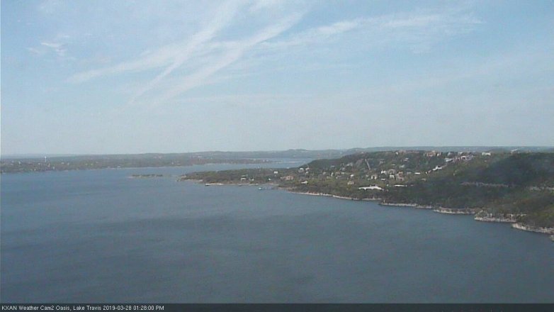 Lake Travis webcam, March 28, 2019 12:30 PM CT