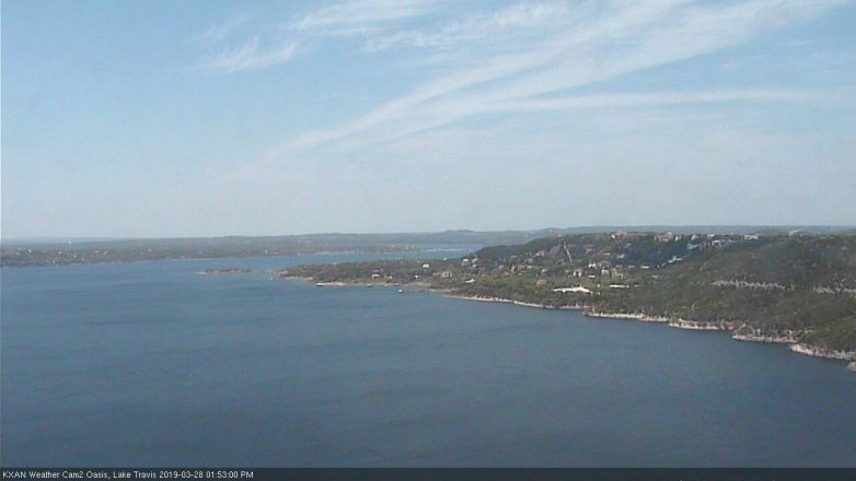 Lake Travis webcam, March 28, 2019 12:55 PM CT