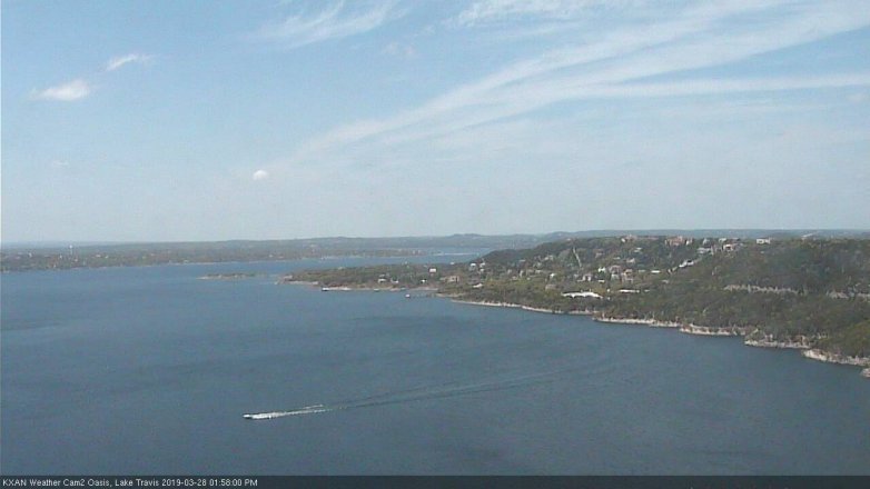 Lake Travis webcam, March 28, 2019 1:00 PM CT