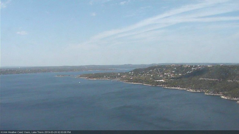 Lake Travis webcam, March 28, 2019 1:05 PM CT