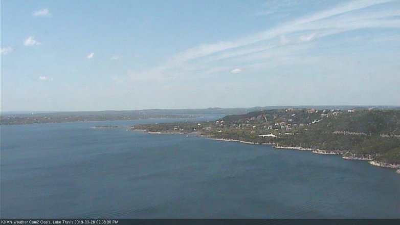 Lake Travis webcam, March 28, 2019 1:10 PM CT
