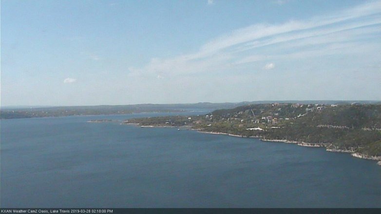Lake Travis webcam, March 28, 2019 1:20 PM CT