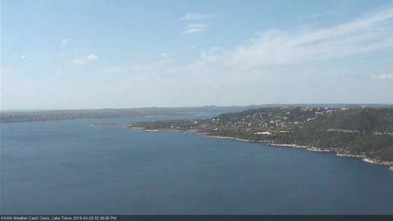 Lake Travis webcam, March 28, 2019 1:40 PM CT