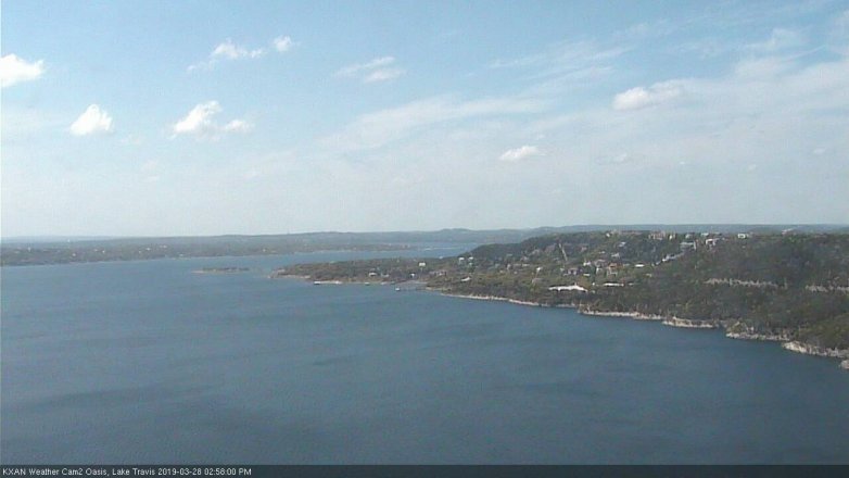 Lake Travis webcam, March 28, 2019 2:00 PM CT