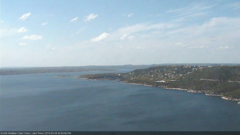 Lake Travis webcam, March 28, 2019 2:05 PM CT
