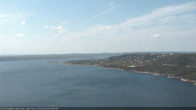 Lake Travis webcam, March 28, 2019 2:20 PM CT