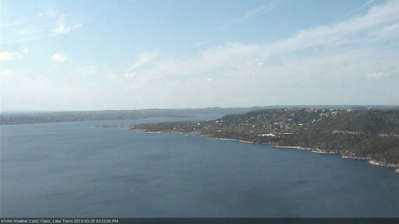 Lake Travis webcam, March 28, 2019 2:25 PM CT