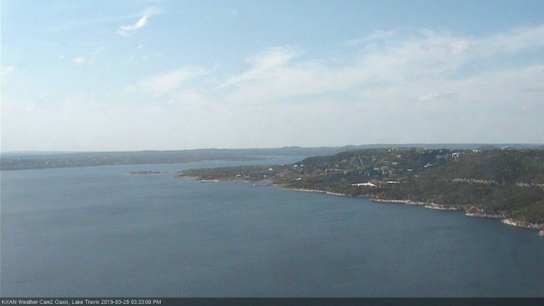 Lake Travis webcam, March 28, 2019 2:35 PM CT