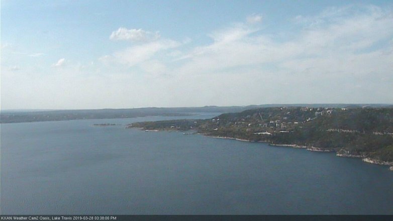 Lake Travis webcam, March 28, 2019 2:40 PM CT