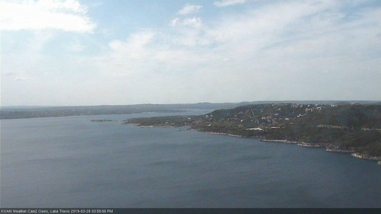 Lake Travis webcam, March 28, 2019 3:00 PM CT
