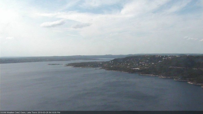 Lake Travis webcam, March 28, 2019 3:20 PM CT