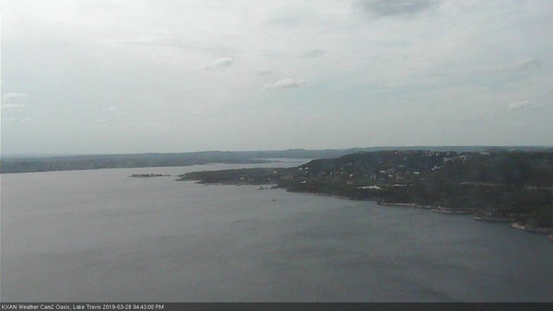 Lake Travis webcam, March 28, 2019 3:45 PM CT