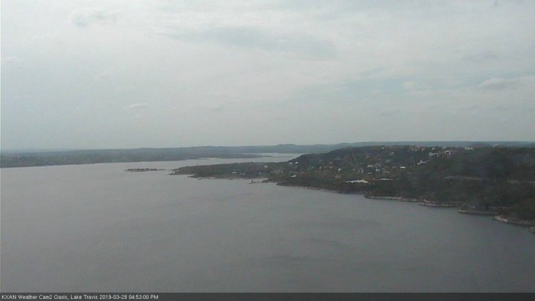 Lake Travis webcam, March 28, 2019 3:55 PM CT