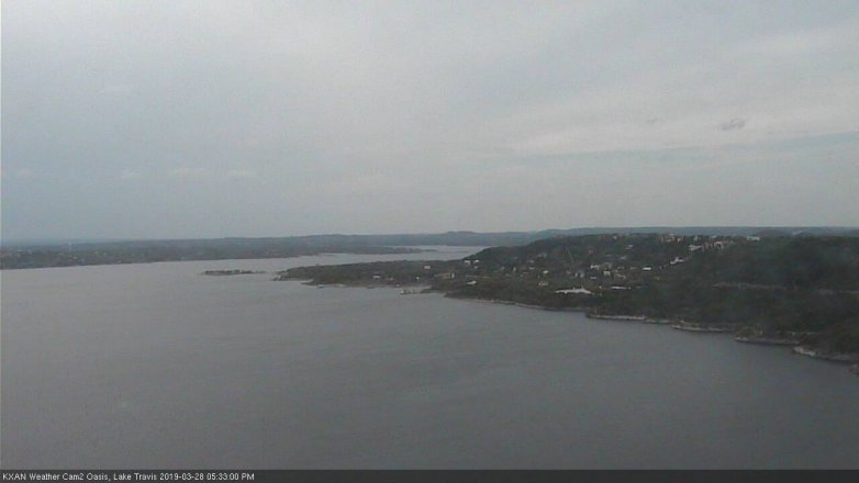 Lake Travis webcam, March 28, 2019 4:35 PM CT