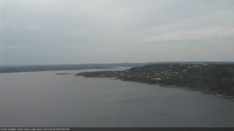 Lake Travis webcam, March 28, 2019 4:40 PM CT