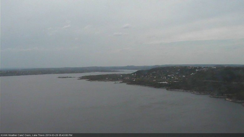 Lake Travis webcam, March 28, 2019 4:45 PM CT