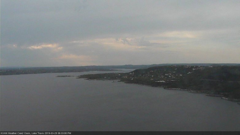 Lake Travis webcam, March 28, 2019 5:35 PM CT