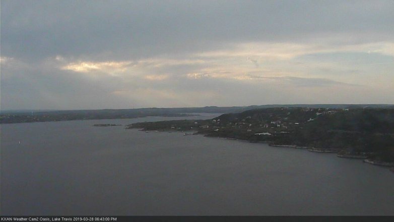 Lake Travis webcam, March 28, 2019 5:45 PM CT
