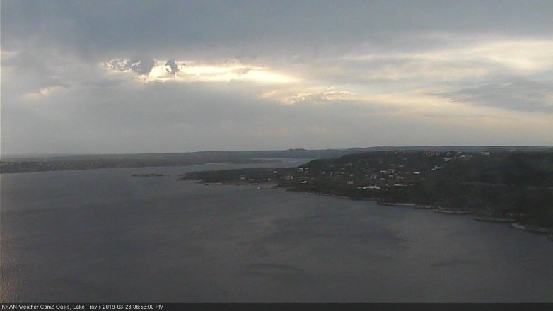 Lake Travis webcam, March 28, 2019 5:55 PM CT