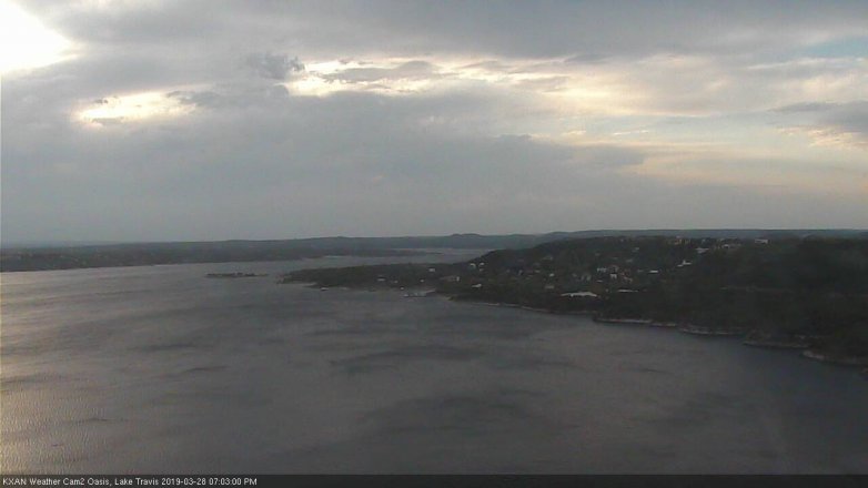 Lake Travis webcam, March 28, 2019 6:05 PM CT