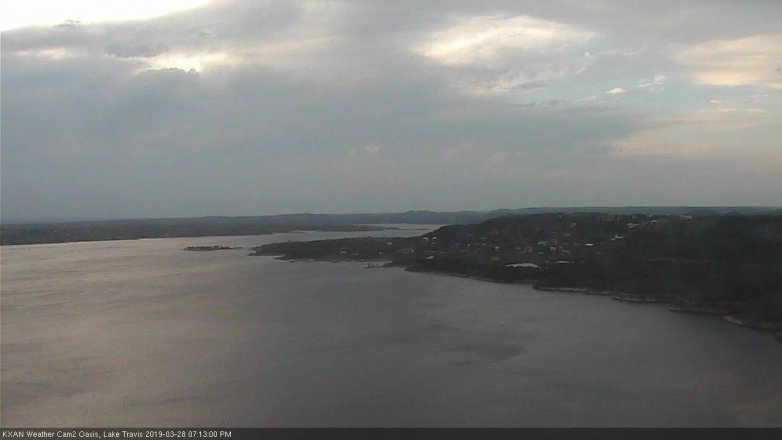 Lake Travis webcam, March 28, 2019 6:15 PM CT