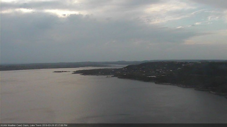 Lake Travis webcam, March 28, 2019 6:20 PM CT