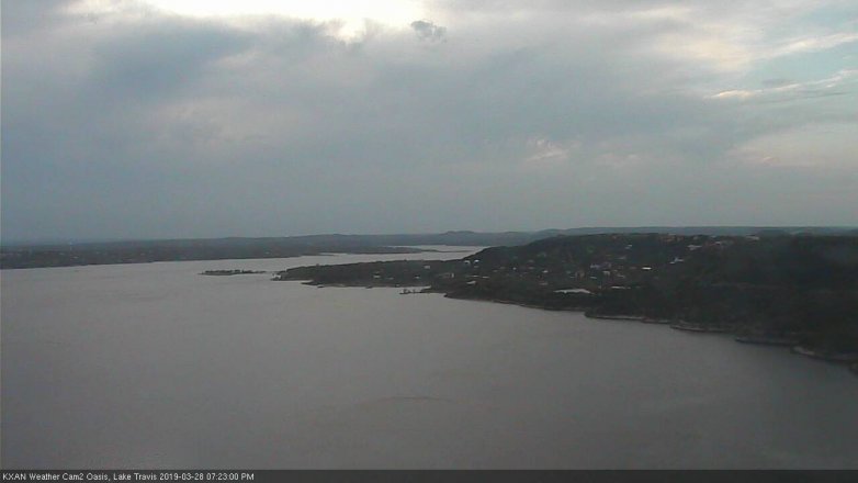 Lake Travis webcam, March 28, 2019 6:25 PM CT