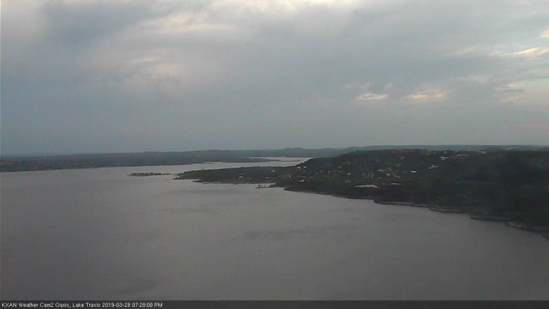 Lake Travis webcam, March 28, 2019 6:30 PM CT