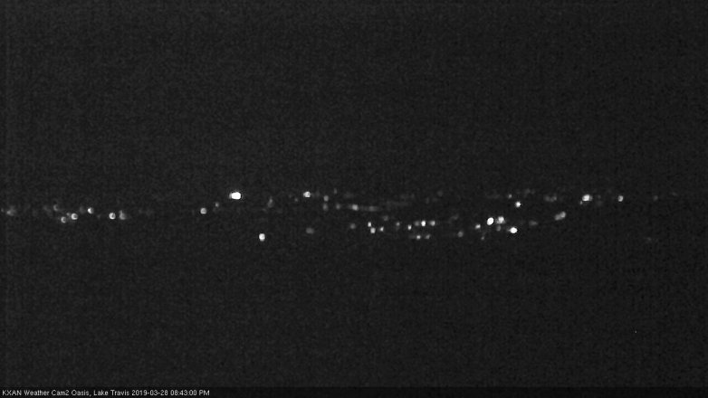 Lake Travis webcam, March 28, 2019 7:45 PM CT