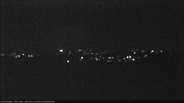 Lake Travis webcam, March 28, 2019 8:05 PM CT