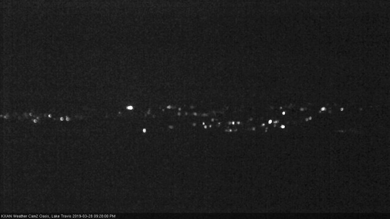 Lake Travis webcam, March 28, 2019 8:30 PM CT