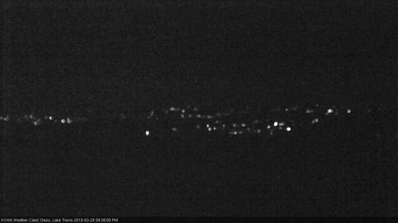 Lake Travis webcam, March 28, 2019 8:40 PM CT