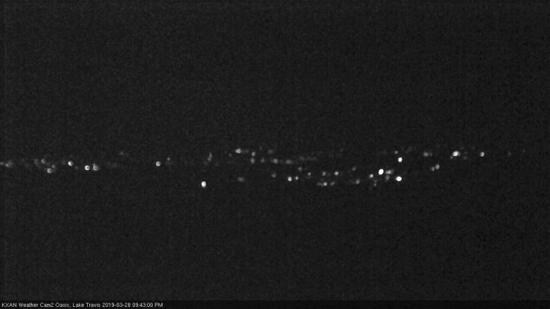 Lake Travis webcam, March 28, 2019 8:45 PM CT