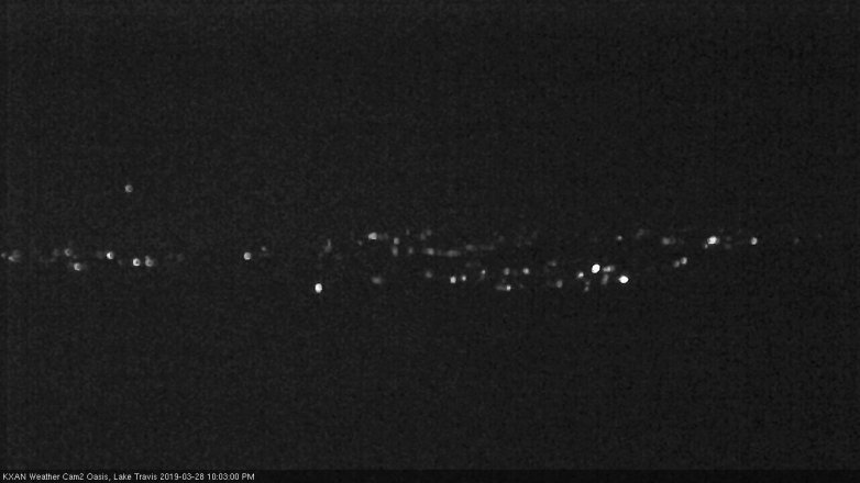 Lake Travis webcam, March 28, 2019 9:05 PM CT