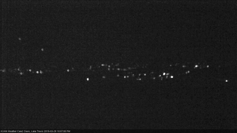 Lake Travis webcam, March 28, 2019 9:10 PM CT