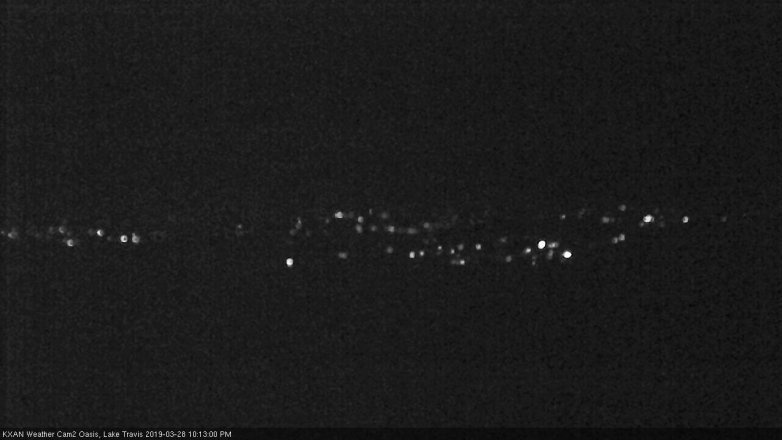 Lake Travis webcam, March 28, 2019 9:15 PM CT