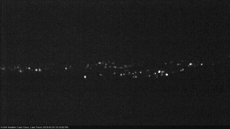 Lake Travis webcam, March 28, 2019 9:20 PM CT