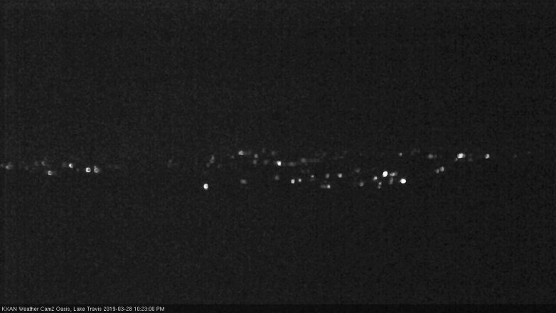 Lake Travis webcam, March 28, 2019 9:25 PM CT