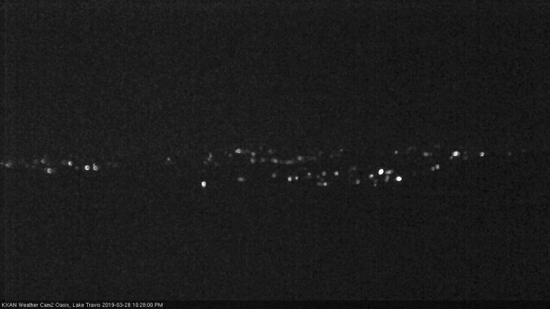 Lake Travis webcam, March 28, 2019 9:30 PM CT